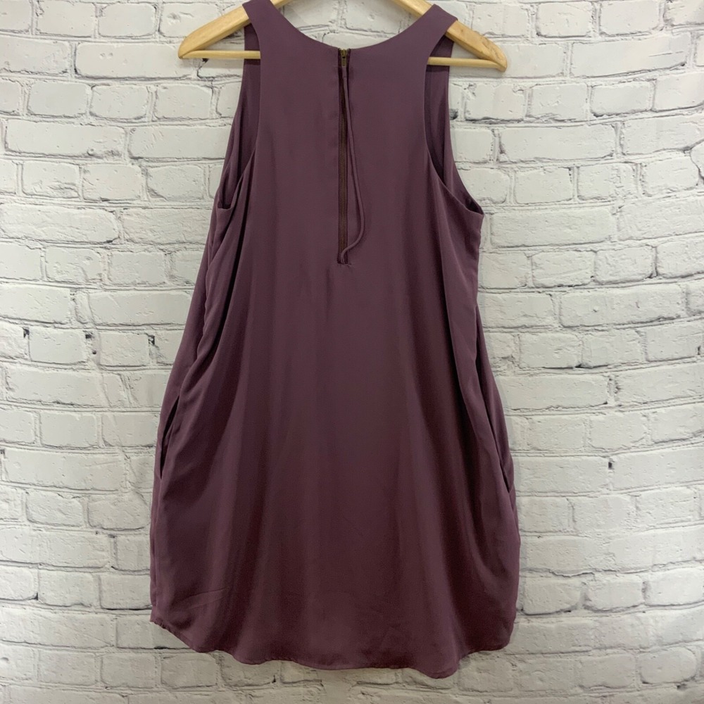 Pink Republic Dress Sz L Lavender Short Sleeveless Shift with Side Pockets - Picture 3 of 6